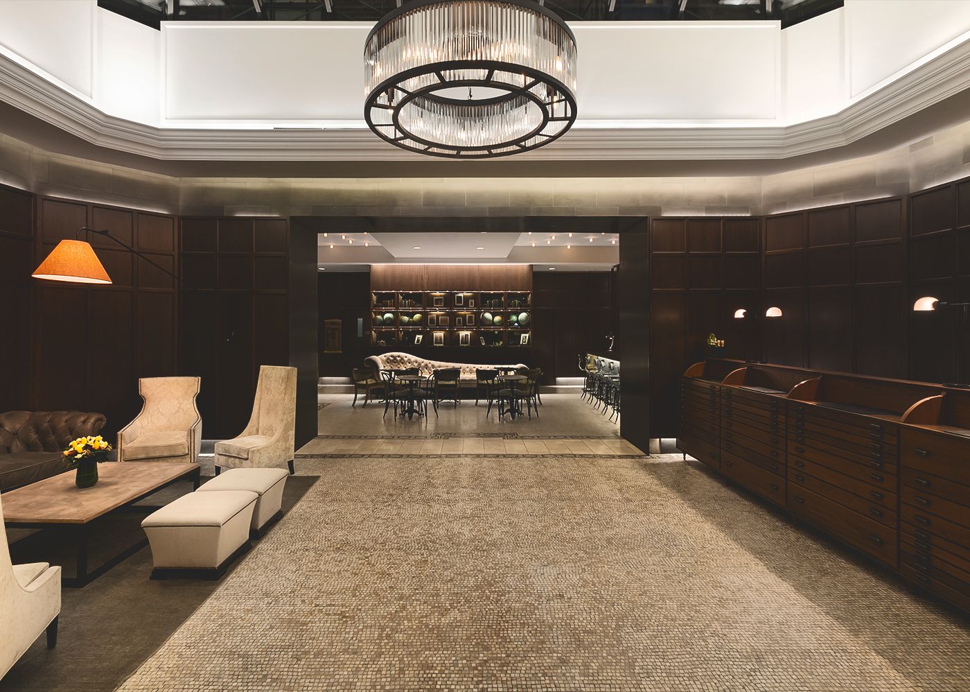 Stunning NYC hotel lobby