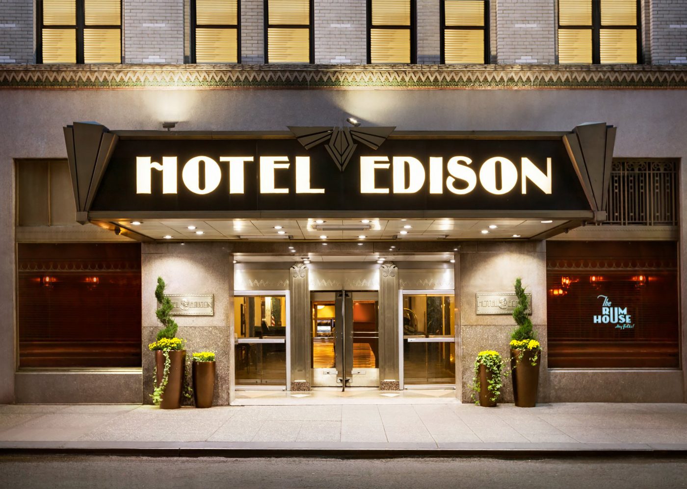 Outside Hotel Edison